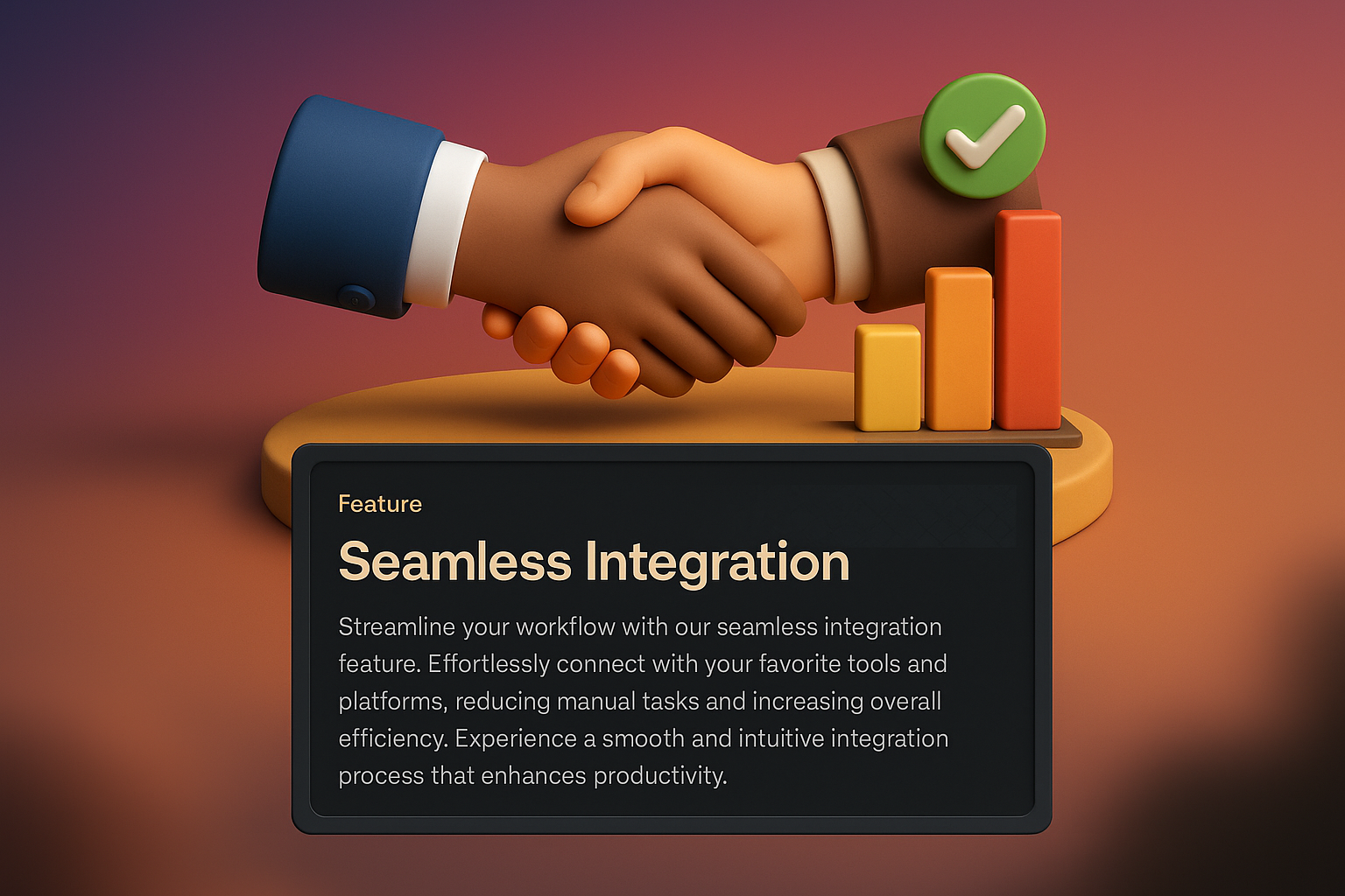 3D Illustration of Web Design with Seamless Integration Feature