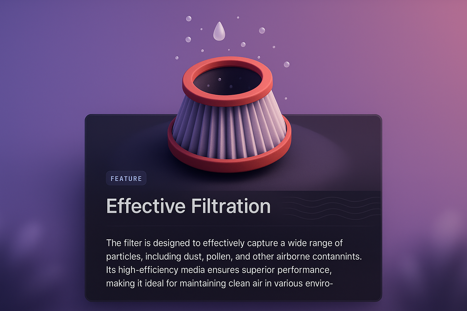 3D Web Page Design Featuring Effective Filtration