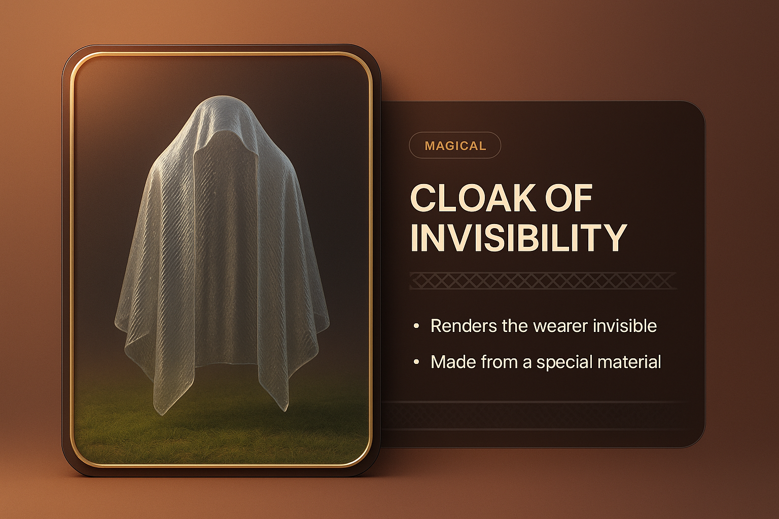 Cloak of Invisibility: A Magical Design Element