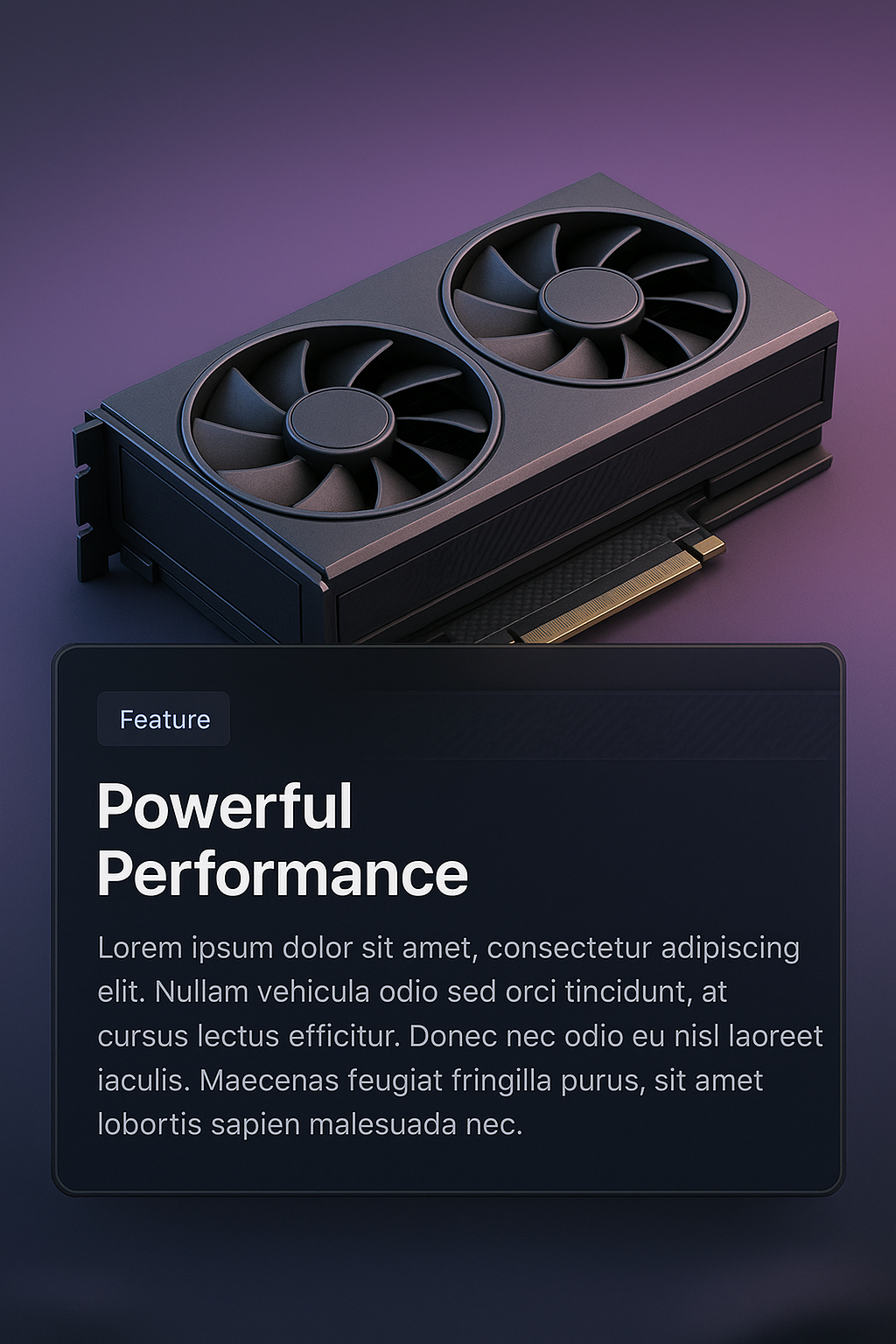 3D GPU Illustration with Feature Block