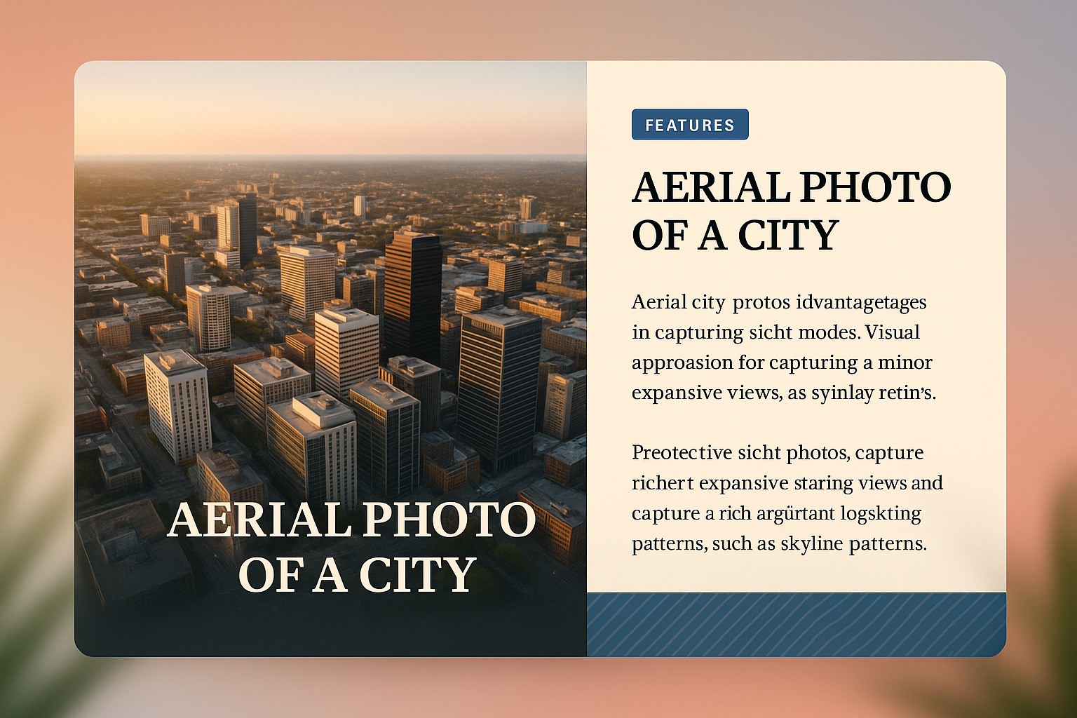 Stunning Aerial Photo of a City with Modern Architecture