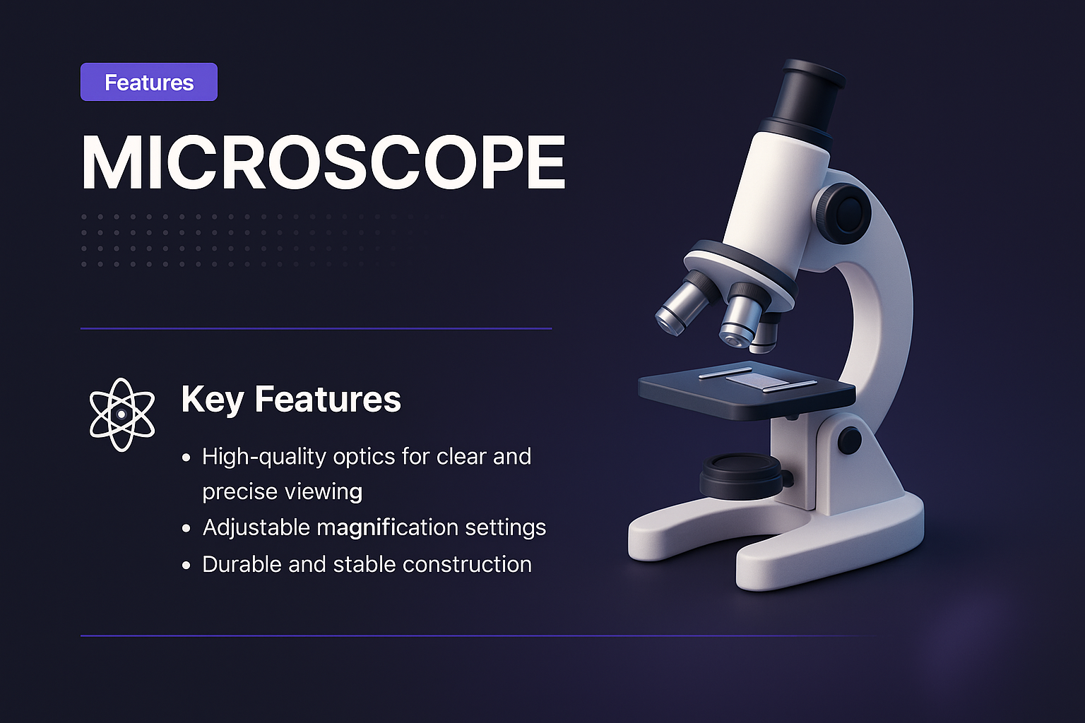 Detailed Microscope Features for Enhanced Scientific Exploration