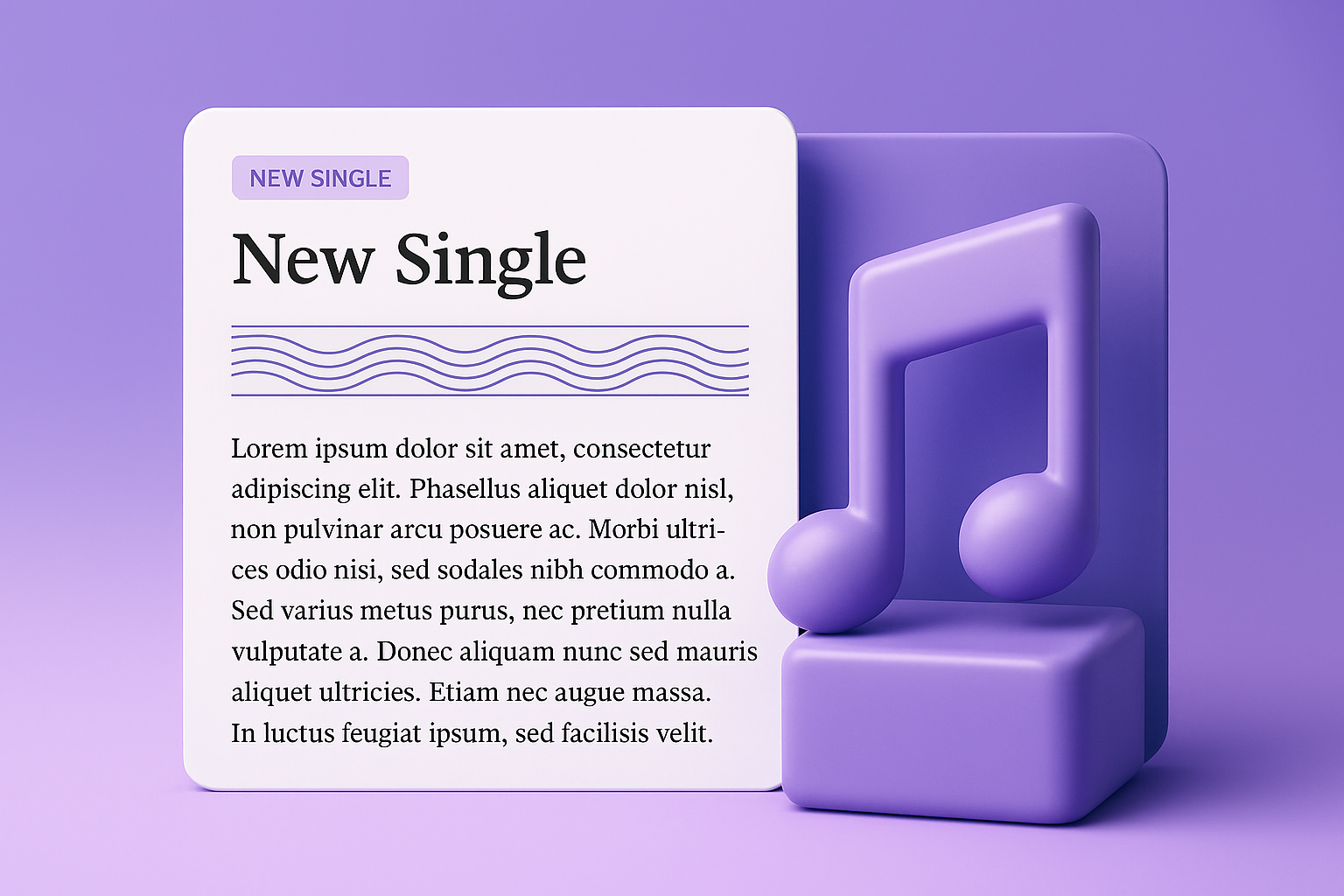 3D Illustration for New Single Promotion