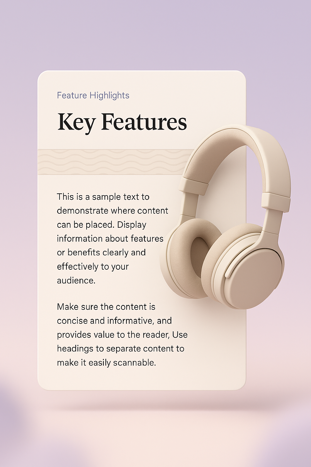 Minimalist 3D Design with Product Highlight