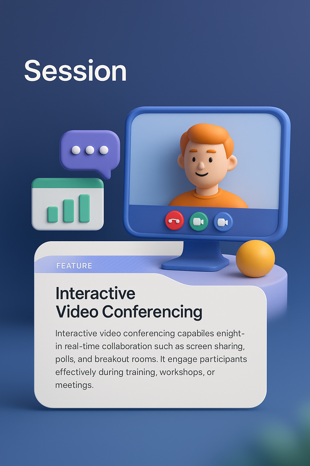 3D Web Design for Interactive Video Conferencing