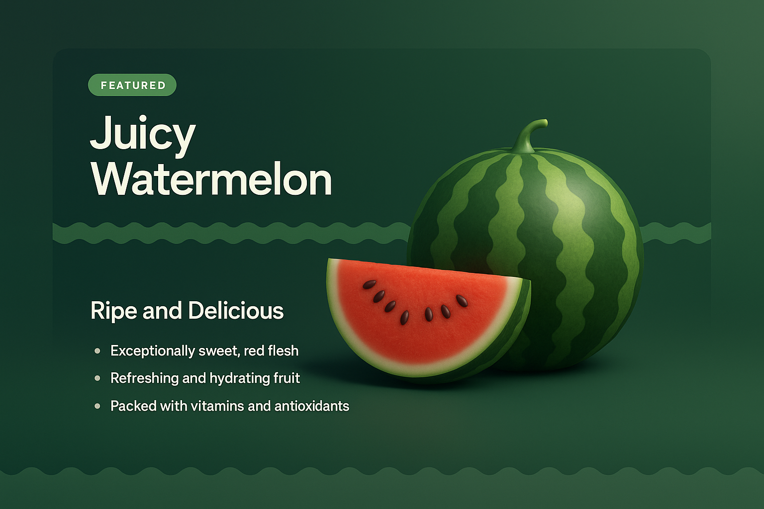 Juicy Watermelon Landing Page Design