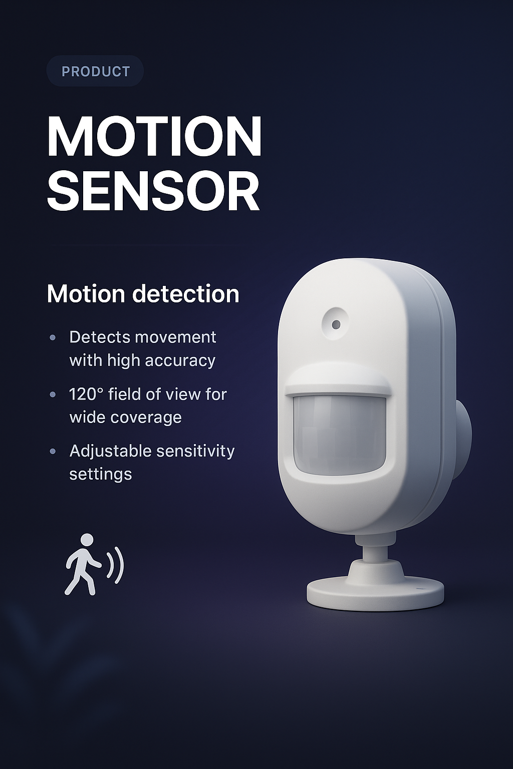 Engaging Landing Page Design for Motion Sensor Product