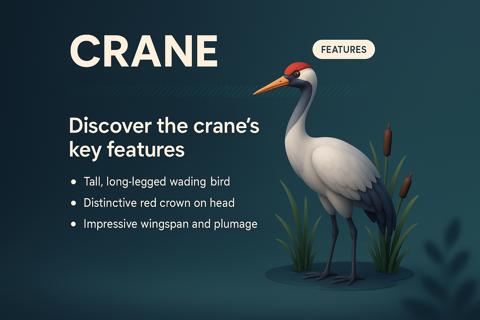Explore Crane Features: A 3D Illustration Overview