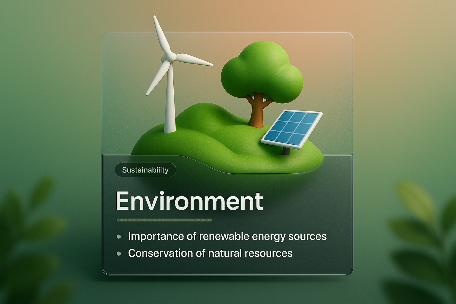 3D Design with Transparency for Environmental Awareness