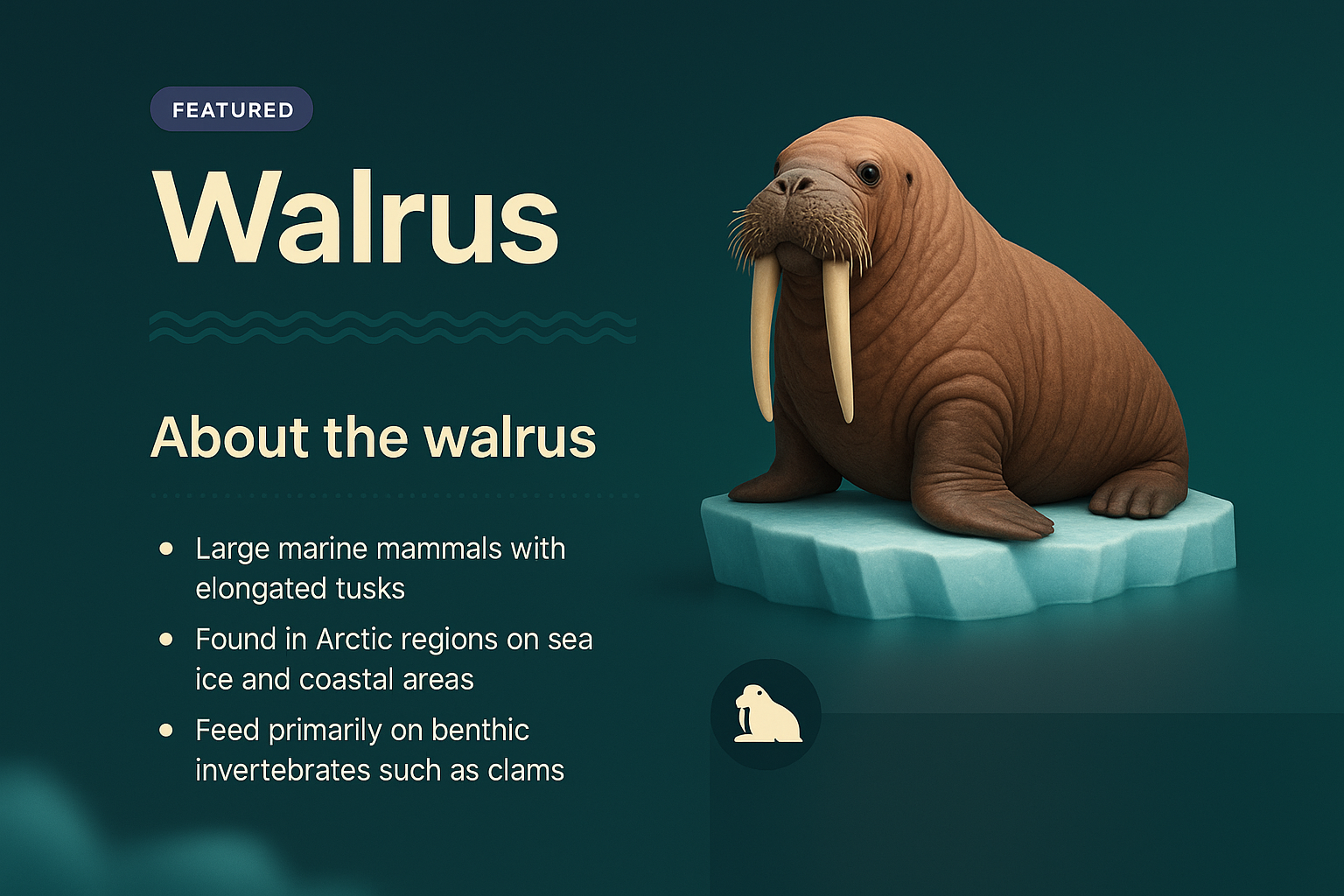 Engaging Walrus Landing Page Design with Features