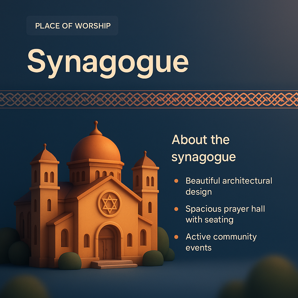 Explore a Stunning 3D Synagogue: Architectural Marvel and Community Hub