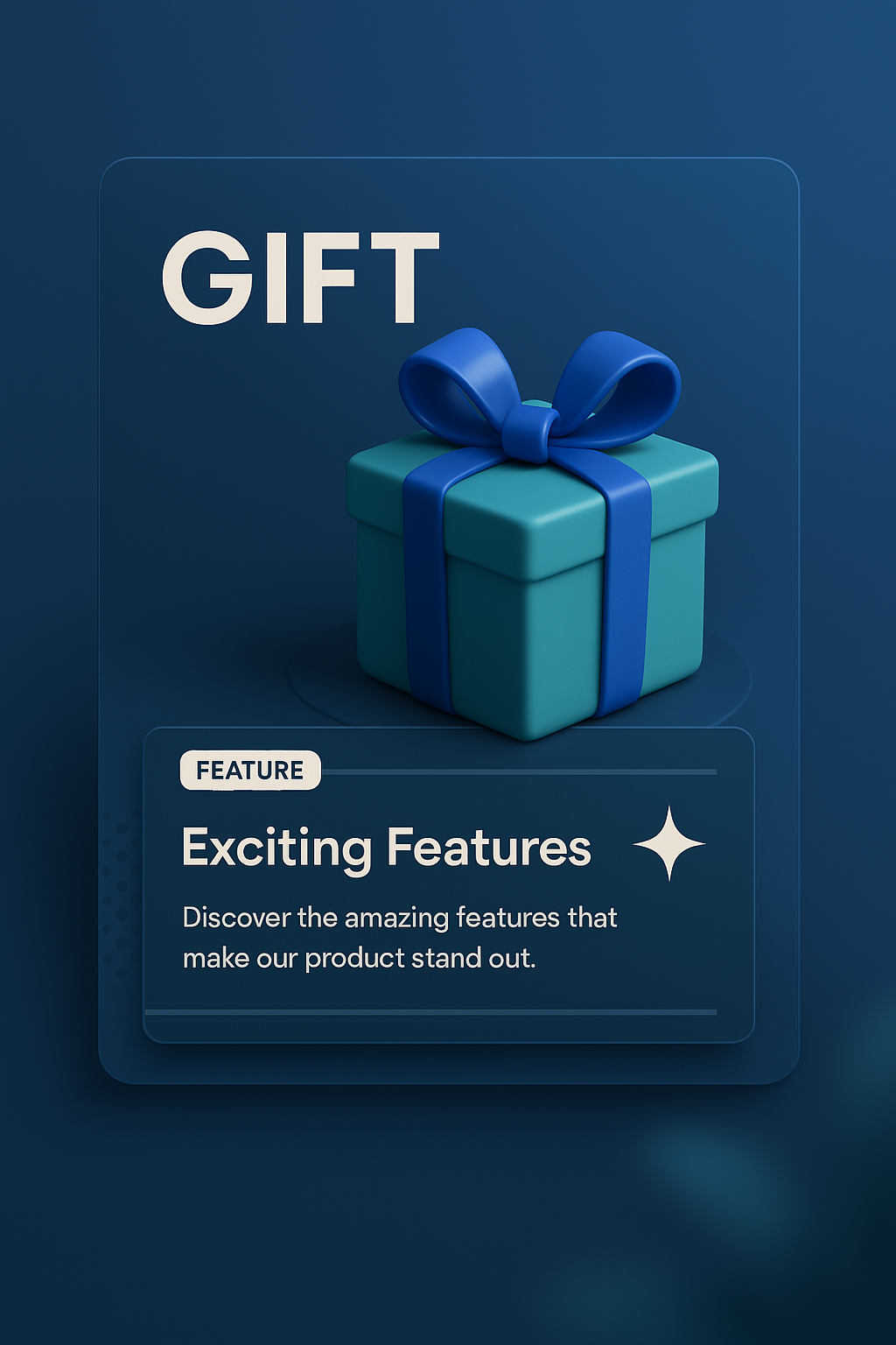 3D Gift Design with Feature Highlights
