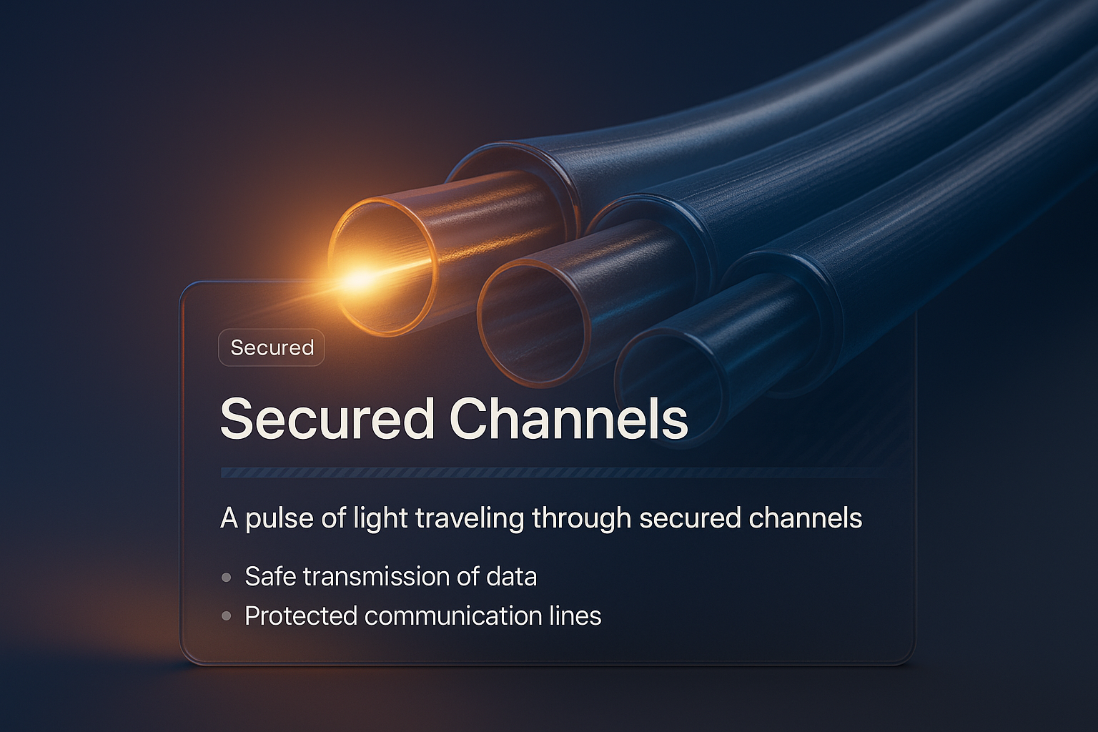 Illuminating Secured Channels with Light Pulse