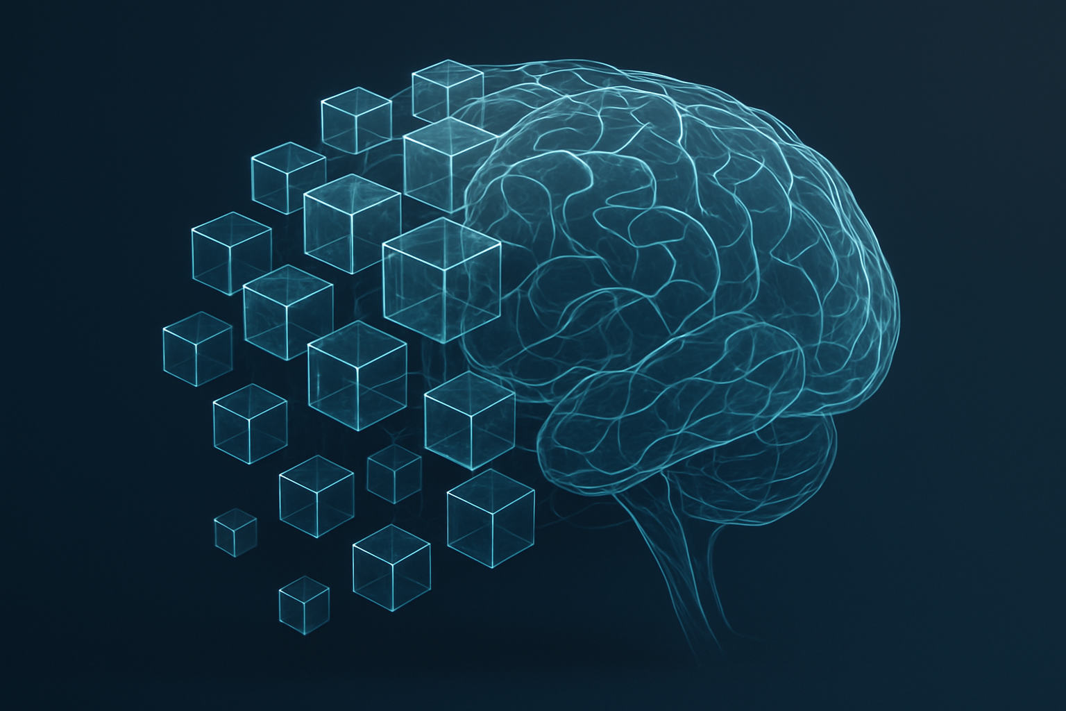 Glass Brain with Data Cubes Visualization