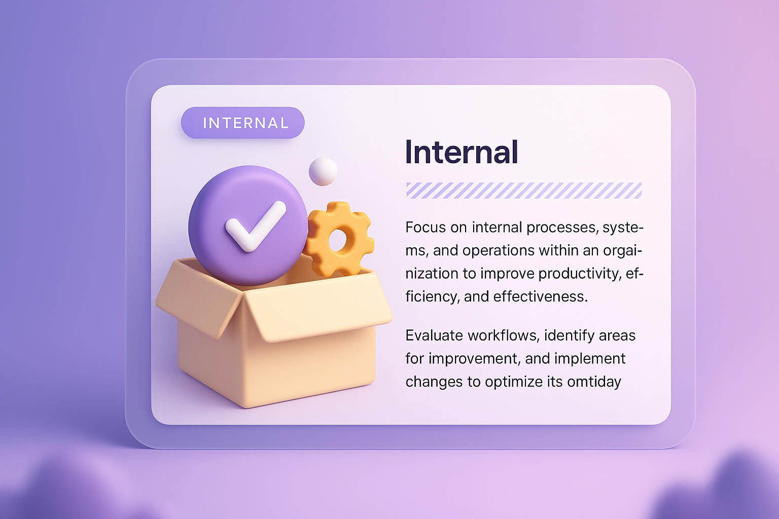 3D Web Page Illustration Featuring Internal Processes