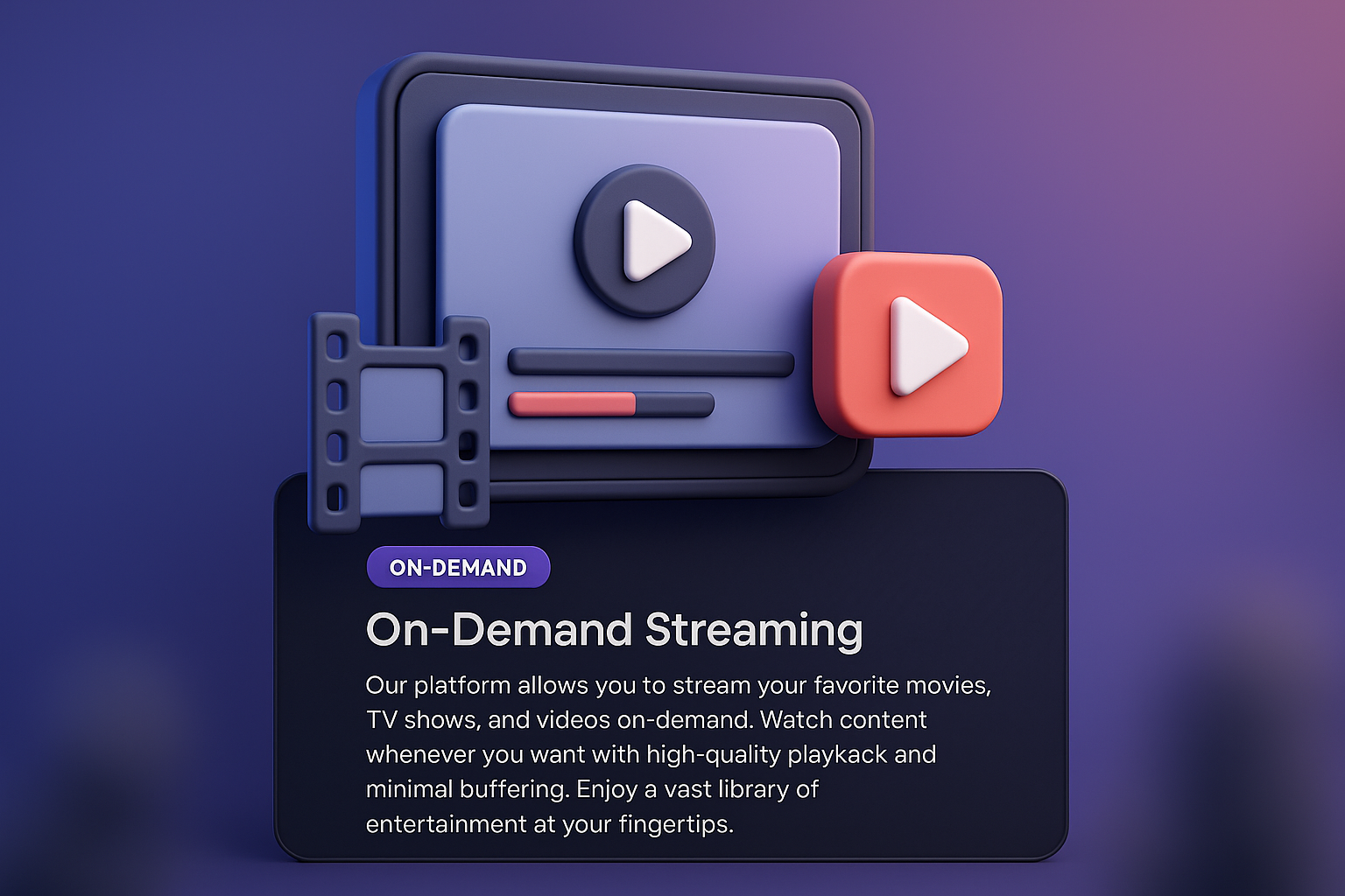 3D On-Demand Streaming Web Page Design