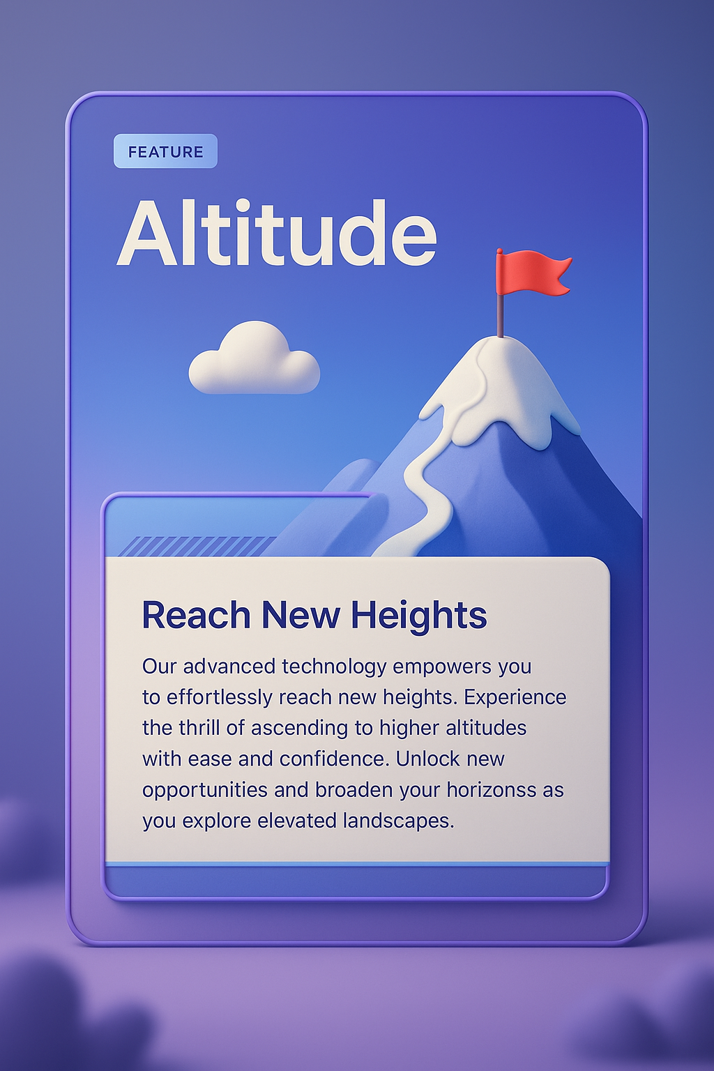 3D Web Page Design Featuring Altitude Theme