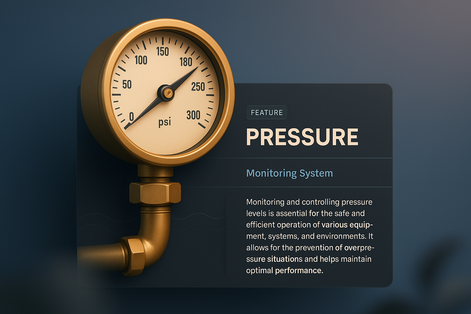 3D Illustration of Pressure Monitoring System for a Web Page