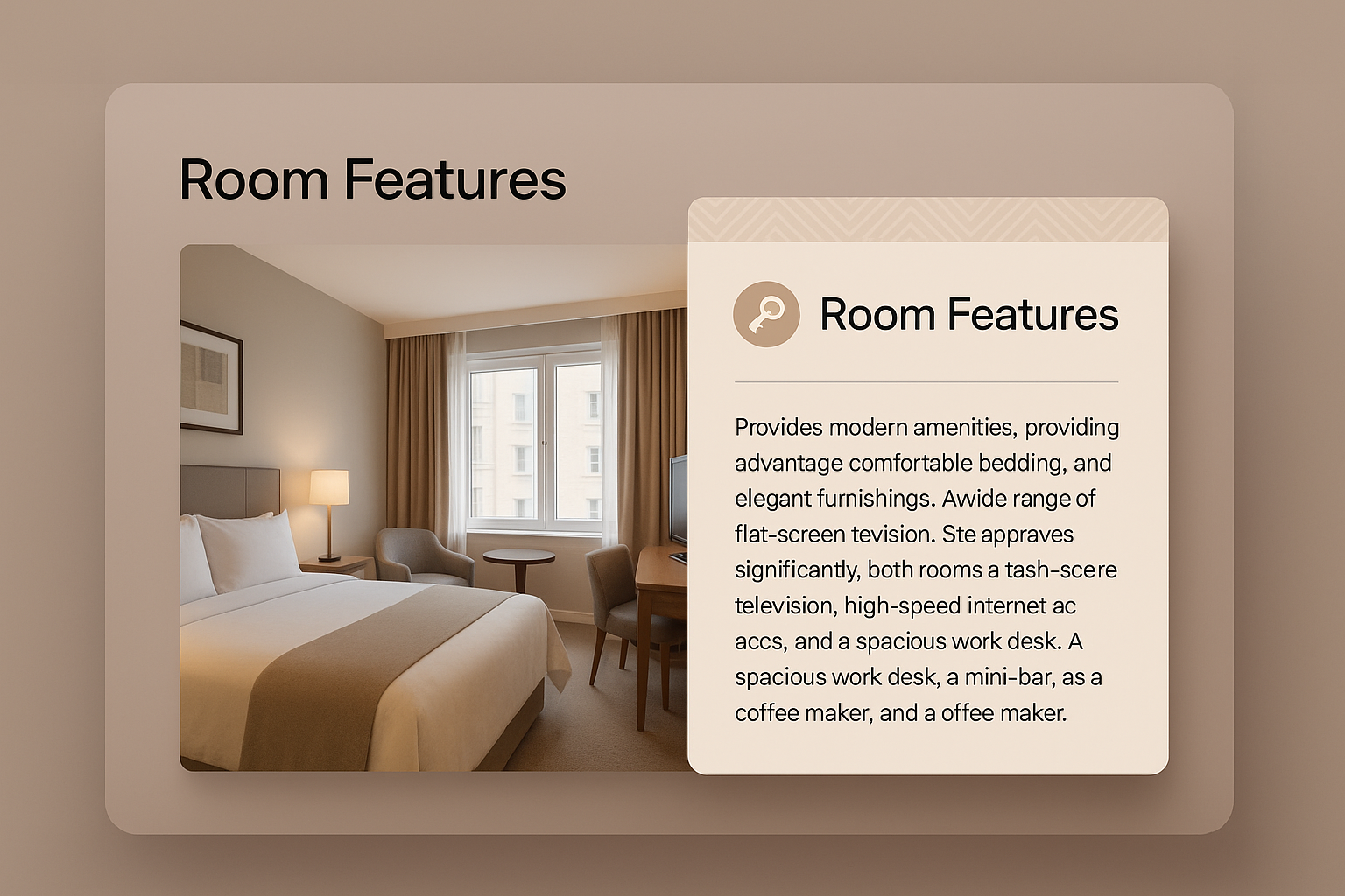 Modern Hotel Room Features and Design Aesthetic