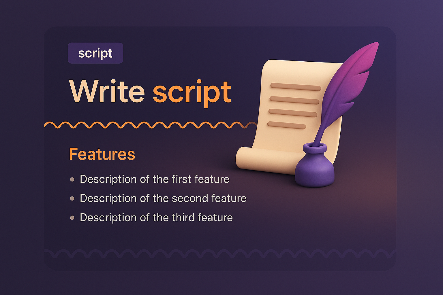 Modern Landing Page Design with 3D Elements