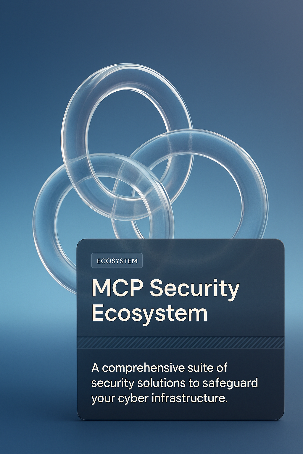 Transparent Interlocked Rings Representing MCP Security Ecosystem