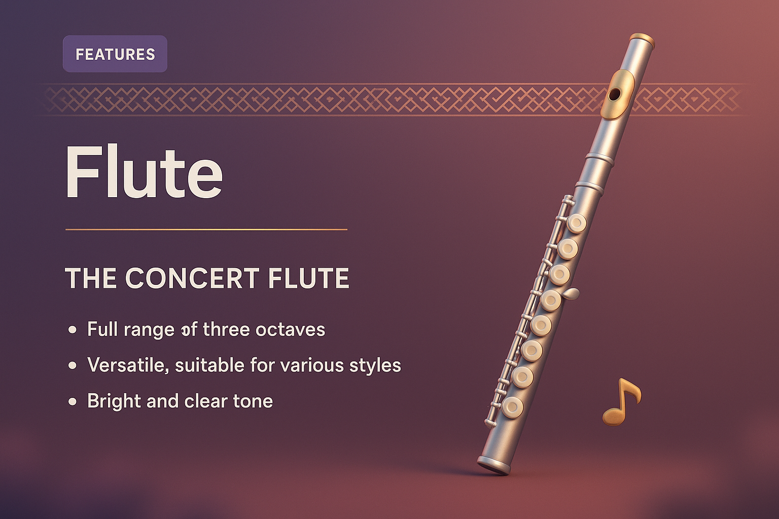 Flute: Music and Design - A 3D Visual Experience