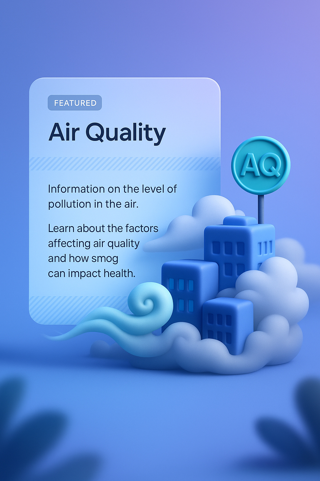 3D Visualization of Air Quality with Urban Elements