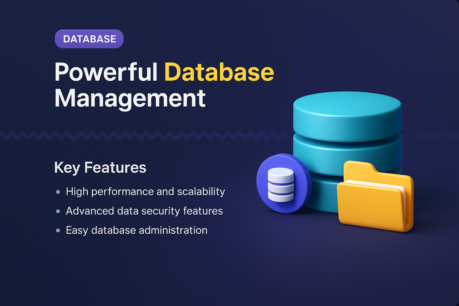 Engaging Landing Page for Database Management Solutions