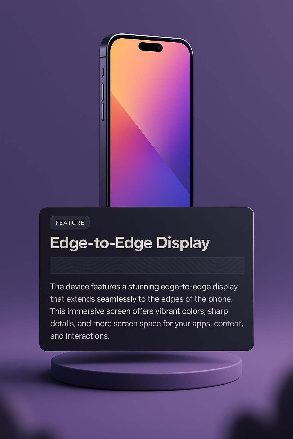 Innovative Phone Design with Feature Highlight