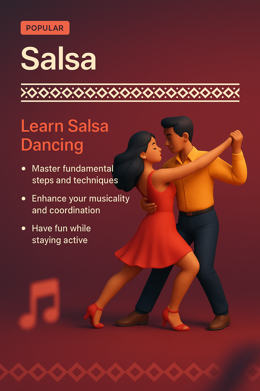 Engaging Salsa Dance Landing Page Design