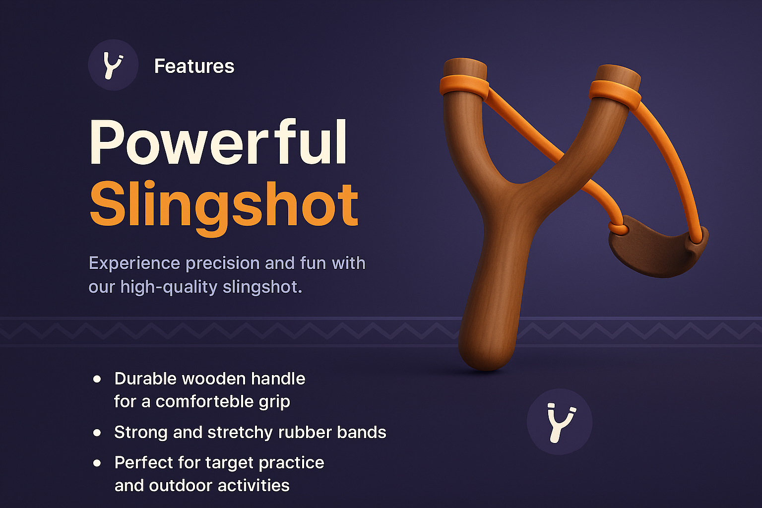 Interactive Landing Page for a Powerful Slingshot