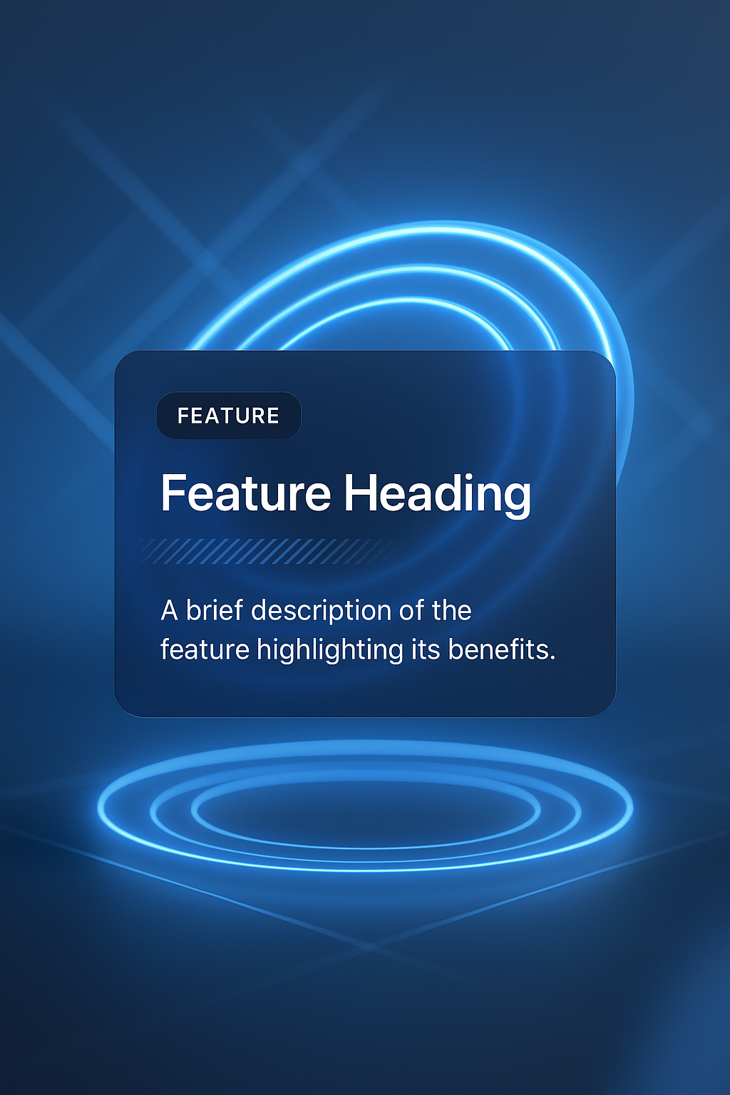 Futuristic Geometric Lines with Blue Glow on Gray Background